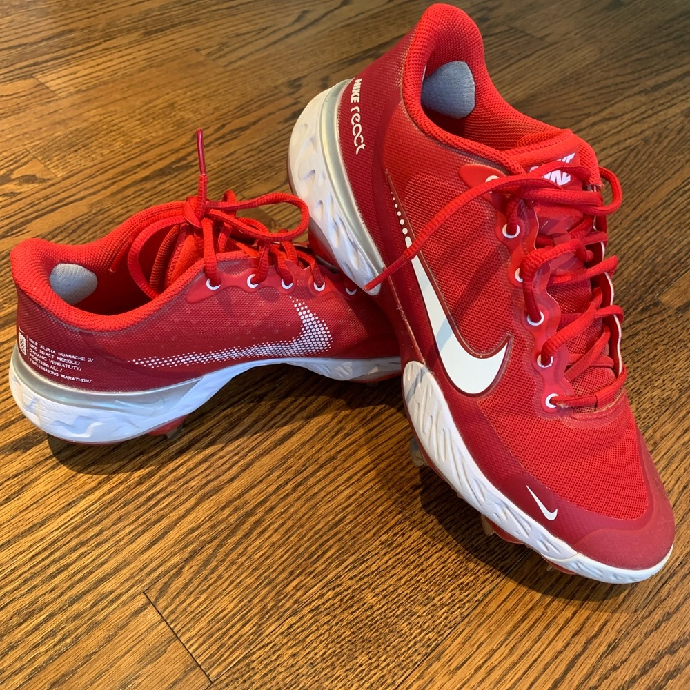 Nike “Universal Red” Alpha Huarache 3 Baseball/Softball Cleats
